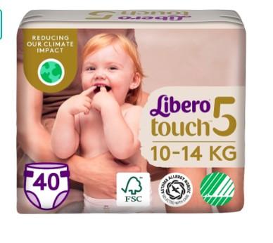 Libero Touch дитячі підгузники 5 (10-14кг) 40шт